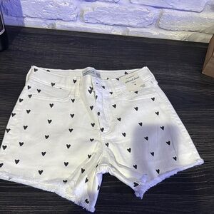 Abercrombie kids white Jean shorts